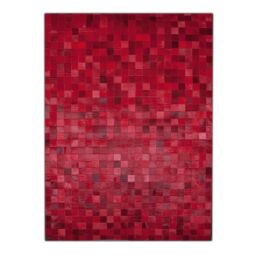 Leather Carpet K-1596 Red Mosaic K-1596