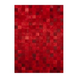 Leather Carpet K-1596 Red Mosaic K-1596