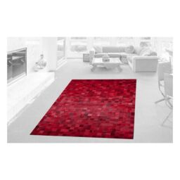 Leather Carpet K-1596 Red Mosaic K-1596