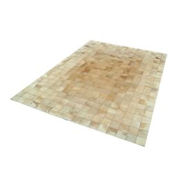 Patchwork Cowhide rug k-00211 mosaik beige-white