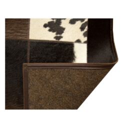 Patchwork cowhide rug k-0045-1 redish