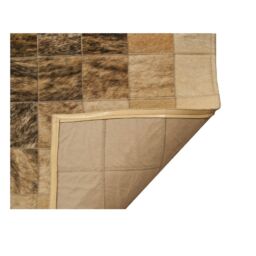 Patchwork Cowhide rug k-1668 mosaik brown-beige