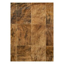 Patchwork Cowhide rug k-67821 medium brown