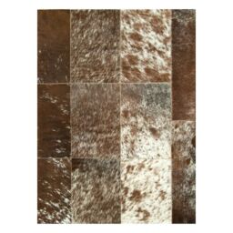 Patchwork Cowhide Rug K-793 s/p brown-white