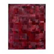 Modernes Lederteppich Rot (Kardinal) Puzzle K-131
