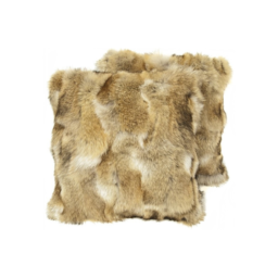 Fur cushion wolf G-507