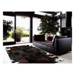 Patchwork cowhide rug k-130 redish