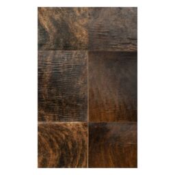 Patchwork Cowhide rug k-150-1 dark brown