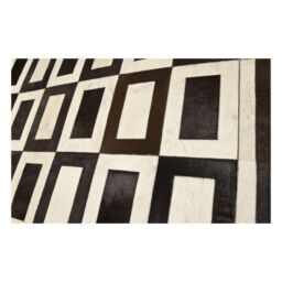 Patchwork Cowhide Rug k-1736 Square cognac-light beige