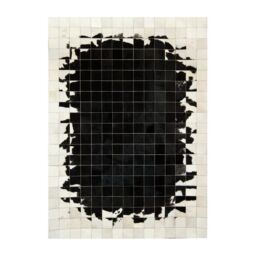 Patchwork Cowhide rug k-1784 mosaik black-white