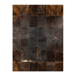 Patchwork Cowhide rug k-150 dark brown