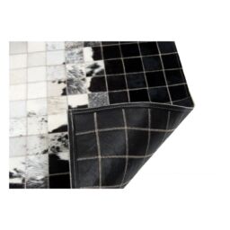 Patchwork Cowhide rug k-1809 mosaik white-black