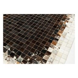 Patchwork cowhide rug k-1811 mosaik black-brown-white