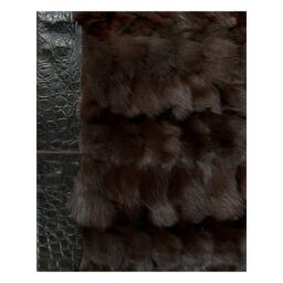 Fur Rug k-122524 Fox Testa di moro frame jurasico testa di moro k-158