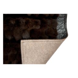 Fur Rug k-122524 Fox Testa di moro frame jurasico testa di moro k-158