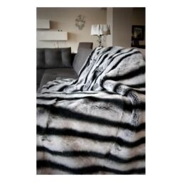 Chinchila Bedcover Rex Rabbit  Fur Blanket  | Fur Home k-305