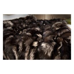 Silver Fox pcs Fur Blanket - Throw k-303