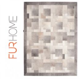 Patchwork Cowhide Rug k-1978 Puzzle light grey