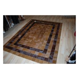 Mosaic Hide rug double line baio t.moro k-2121