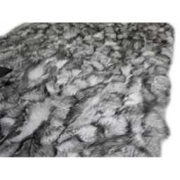 Frost real fox fur throw  - blanket k-304