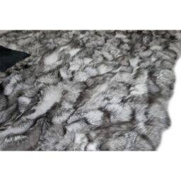 Frost real fox fur throw  - blanket k-304