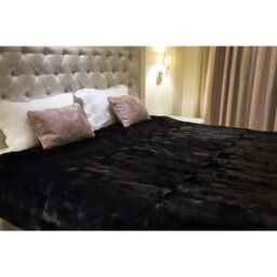 Blackglamma Real   Mink  Fur Blanket k-311