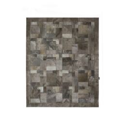 Cowhide rug k-1915 olive elephant puzzle