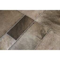 Cowhide rug k-1915 olive elephant puzzle