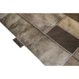 Cowhide rug k-1915 olive elephant puzzle