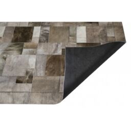 Cowhide rug k-1915 olive elephant puzzle