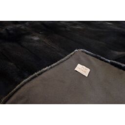 Black Mink  Fur Blanket Throw Bedcover k-315