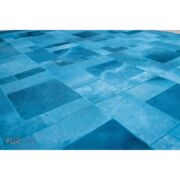 Δερμάτινο Χαλί Puzzle Turquoise K-137