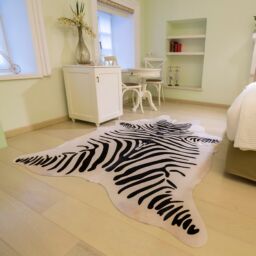 Cowhide Leather Zebra design