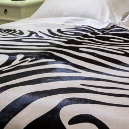 Cowhide Leather Zebra design